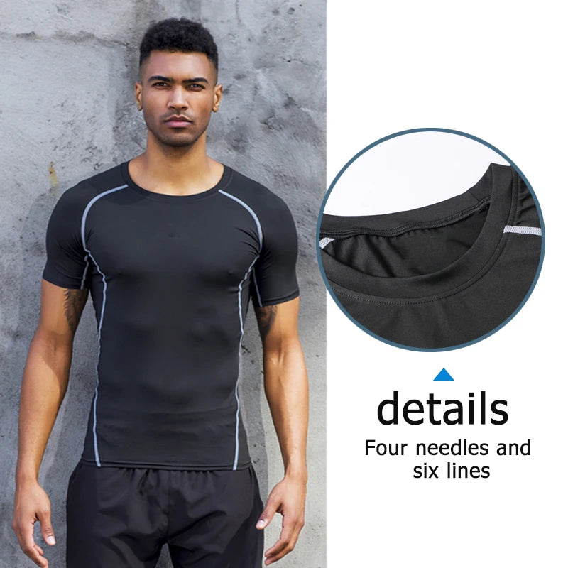 High Quality Compression Sport Running Men Shirt