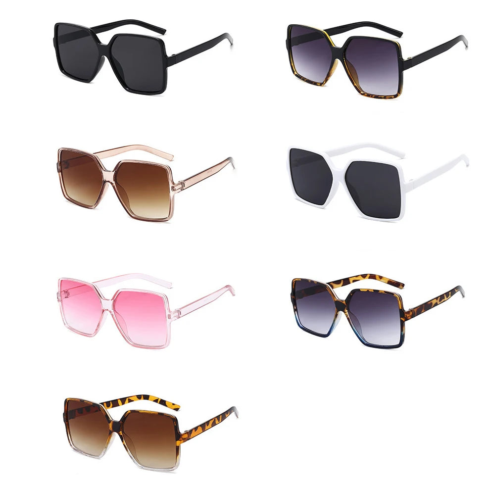 Trendy Vintage Oversized Sunglasses - Luxury Square Polarized Shades Unisex