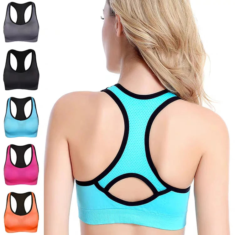 Supportive Racerback Yoga Bra - Padded Fitness Bra