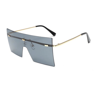 Trendy Vintage Oversized Sunglasses - Luxury Square Polarized Shades Unisex