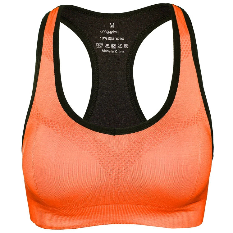 Supportive Racerback Yoga Bra - Padded Fitness Bra