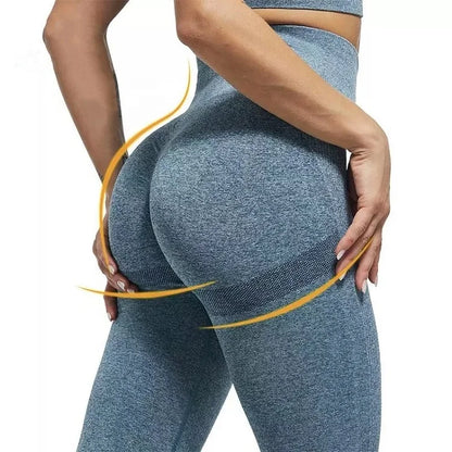 High-Waist Seamless Leggings - Scrunch Butt, Flexibility, Workout