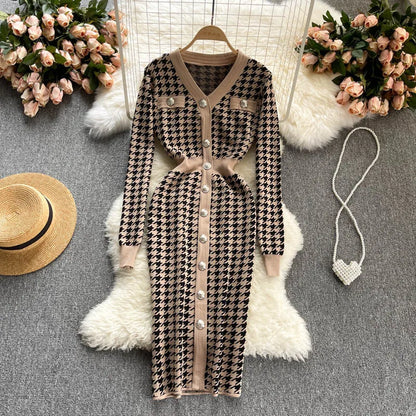 Cardigan Chic Long sleeve Dress