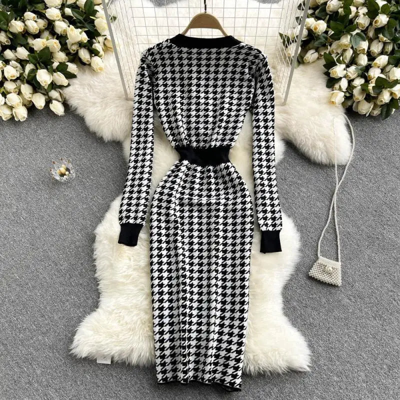 Cardigan Chic Long sleeve Dress