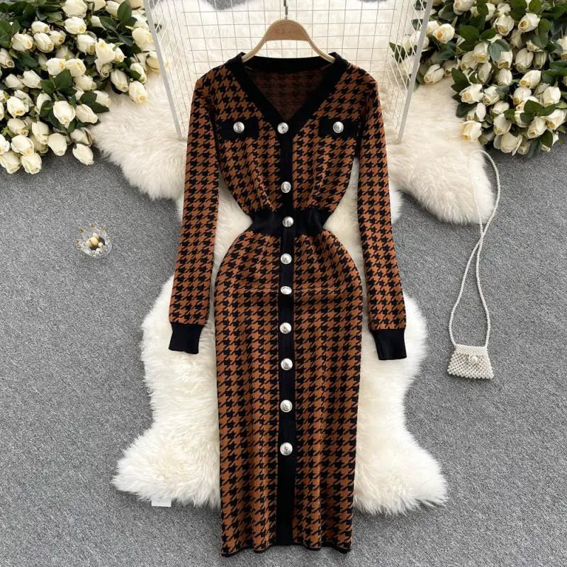 Cardigan Chic Long sleeve Dress