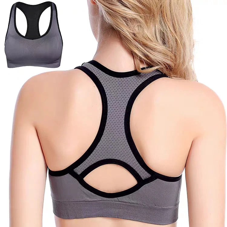 Supportive Racerback Yoga Bra - Padded Fitness Bra